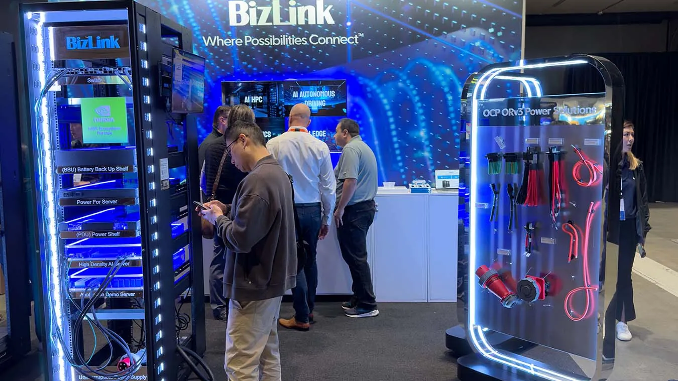 BizLink Technology OCP 2025 exhibit by AMG