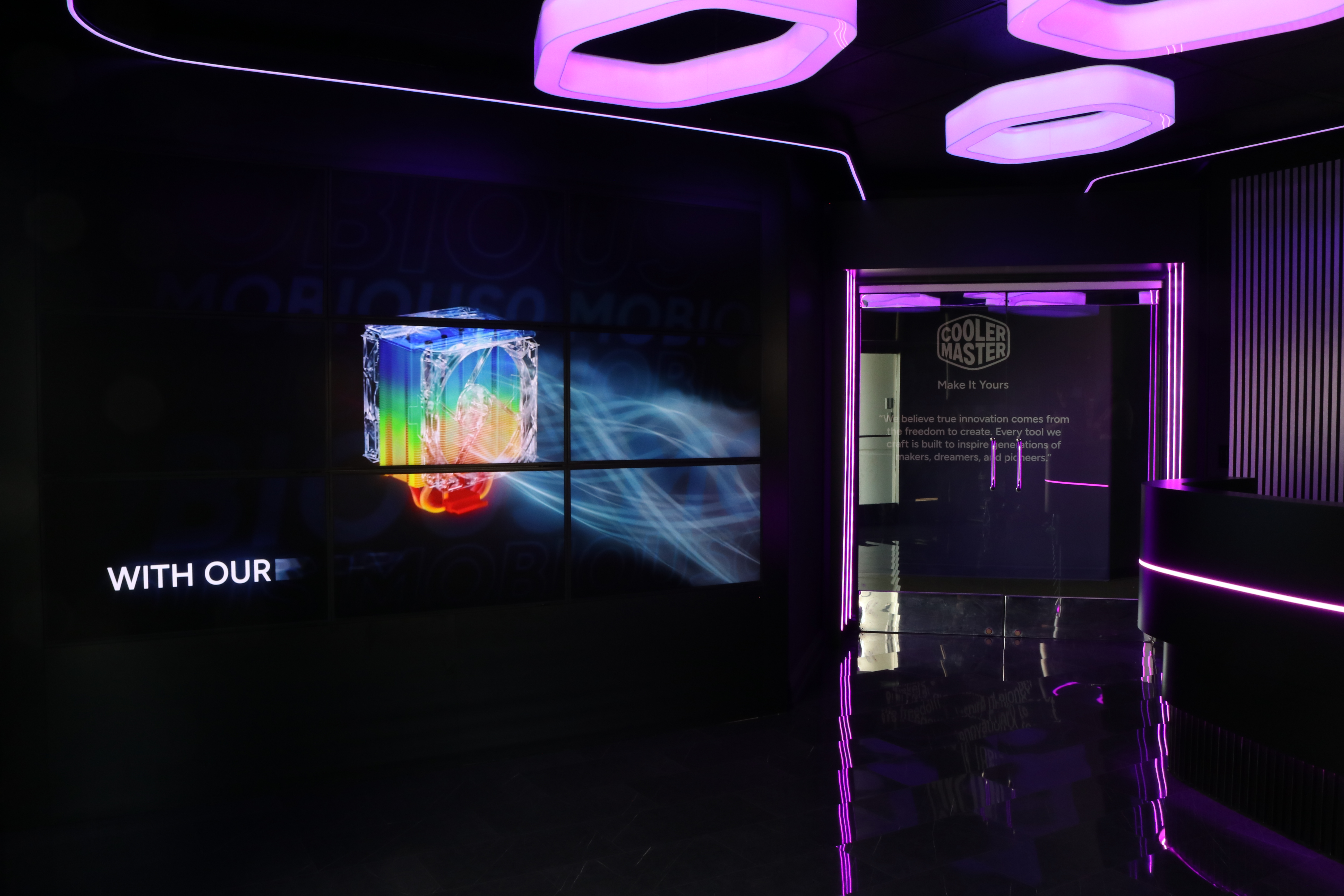Cooler Master Headquarters Showroom exhibit by AMG