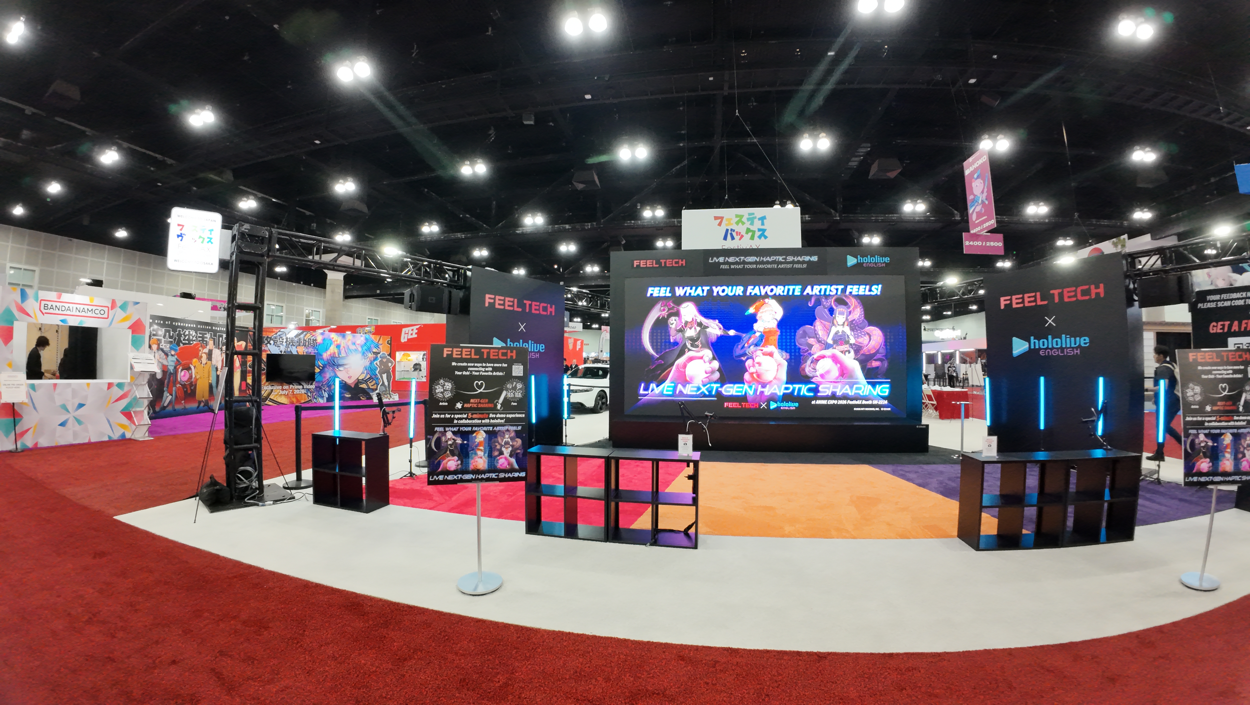 Festiv'AX Japan Pavilion Anime Expo exhibit by AMG