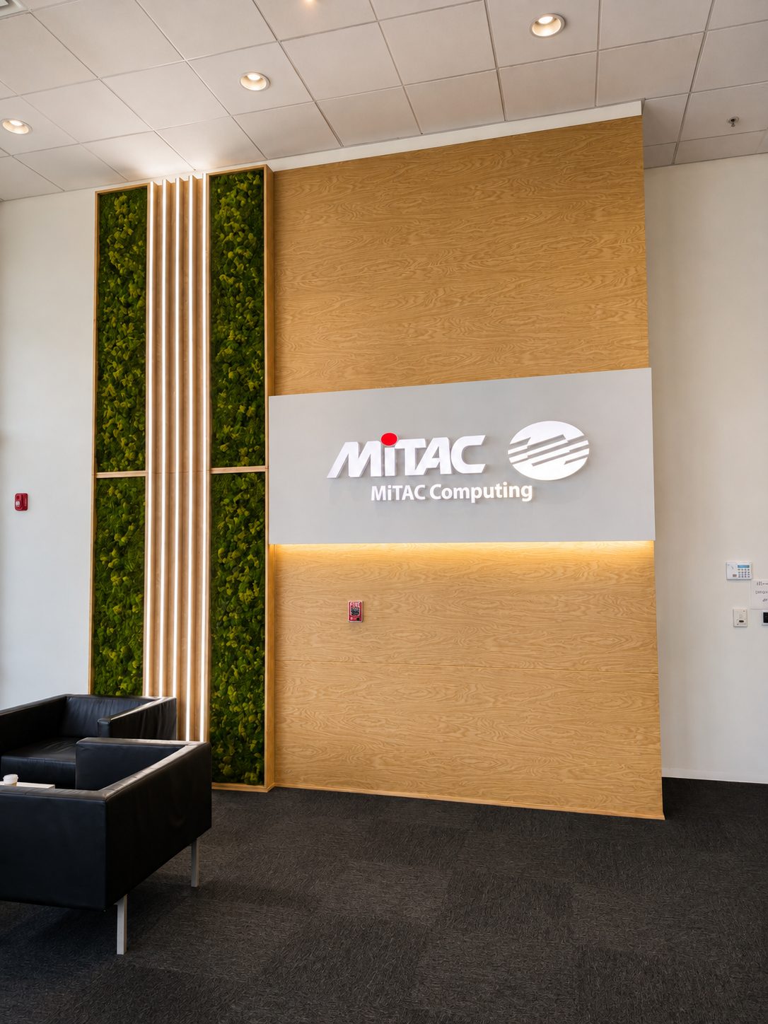 Reception — Lobby Branding Wall