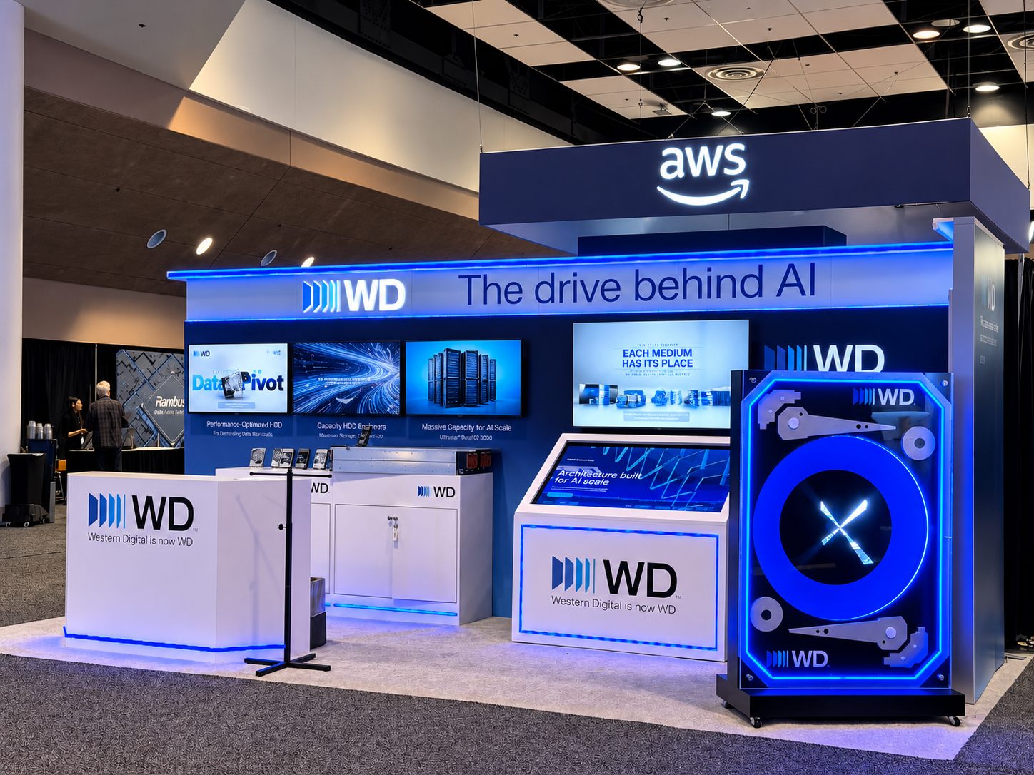 "The Drive Behind AI," Lit Across the Full Frontage 1