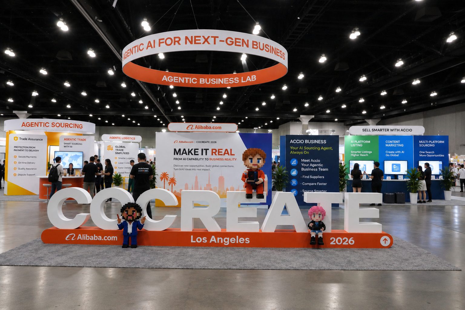 Alibaba.com CoCreate 2026 exhibit by AMG